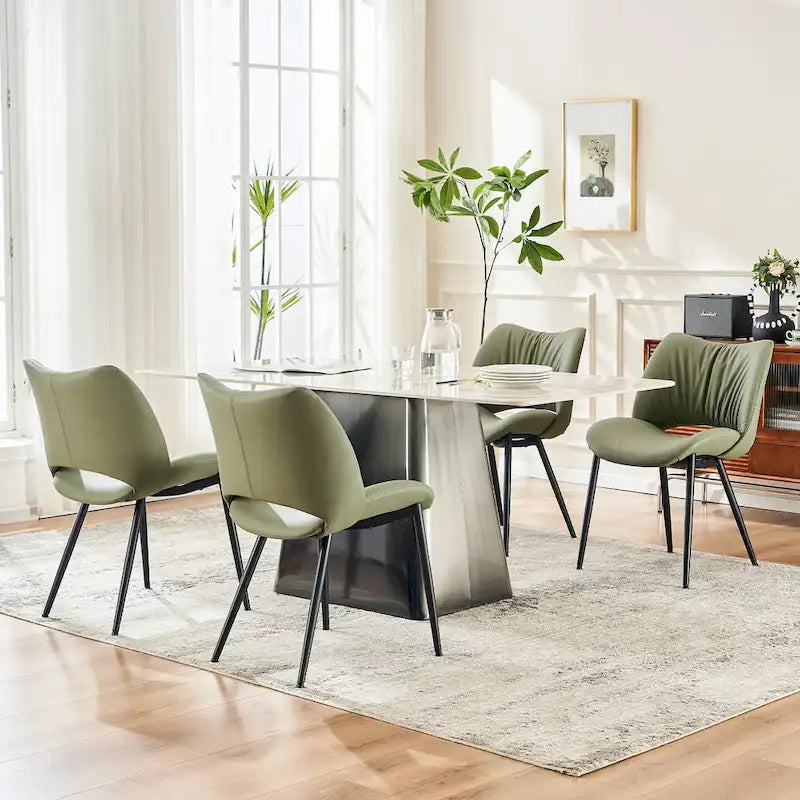 Chaises de cuisine modernes pour salle à manger, lot de 2, supportent jusqu'à 136 kg
