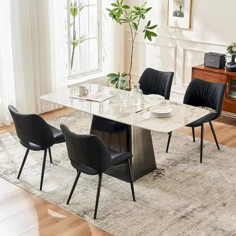 Chaises de cuisine modernes pour salle à manger, lot de 2, supportent jusqu'à 136 kg