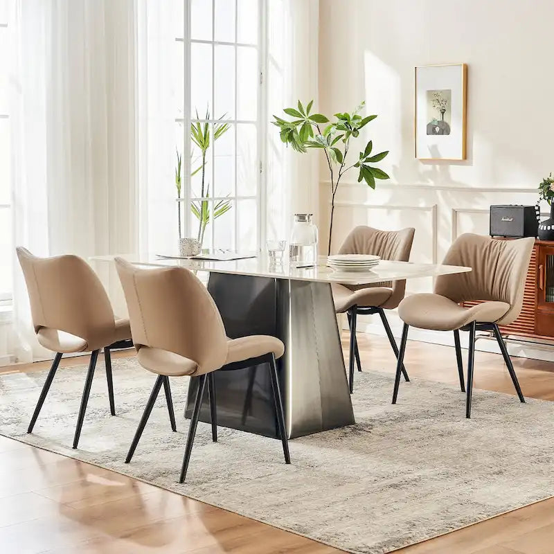 Chaises de cuisine modernes pour salle à manger, lot de 2, supportent jusqu'à 136 kg