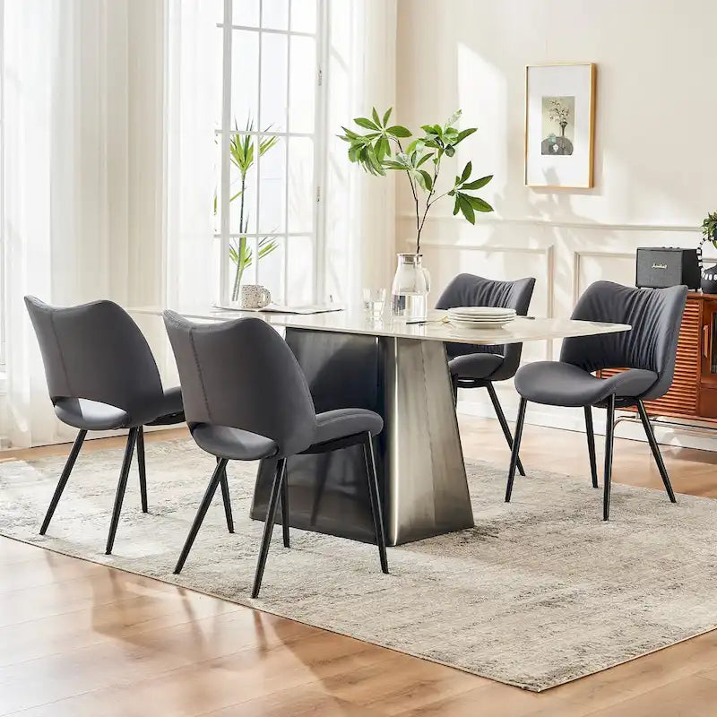 Chaises de cuisine modernes pour salle à manger, lot de 2, supportent jusqu'à 136 kg