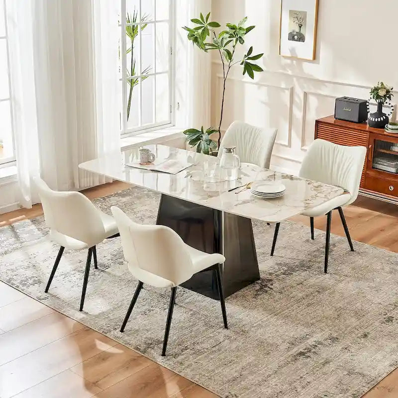 Chaises de cuisine modernes pour salle à manger, lot de 2, supportent jusqu'à 136 kg
