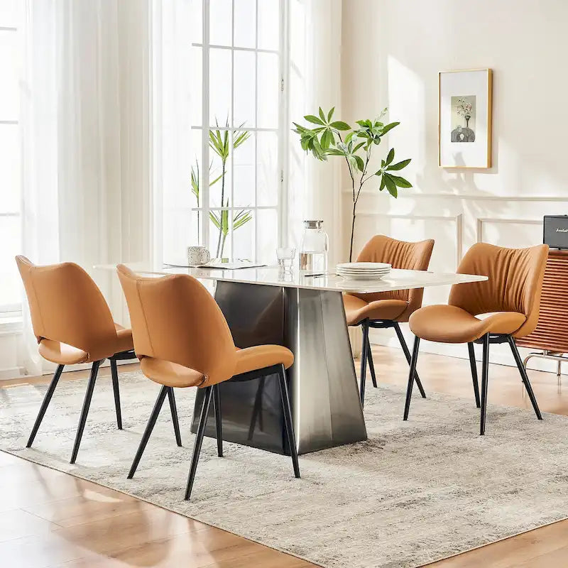 Chaises de cuisine modernes pour salle à manger, lot de 2, supportent jusqu'à 136 kg