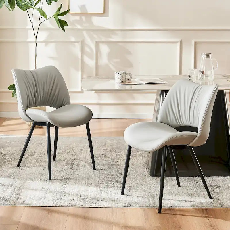 Chaises de cuisine modernes pour salle à manger, lot de 2, supportent jusqu'à 136 kg
