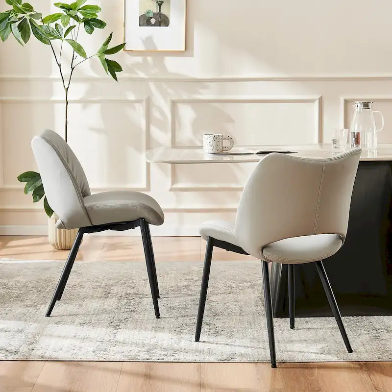 Chaises de cuisine modernes pour salle à manger, lot de 2, supportent jusqu'à 136 kg