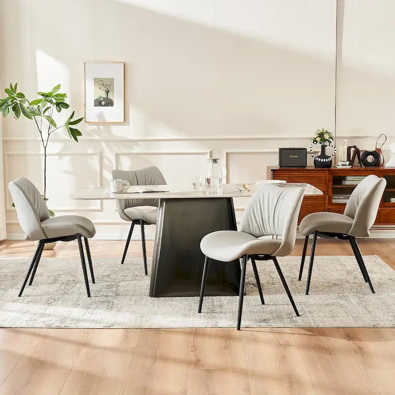 Chaises de cuisine modernes pour salle à manger, lot de 2, supportent jusqu'à 136 kg