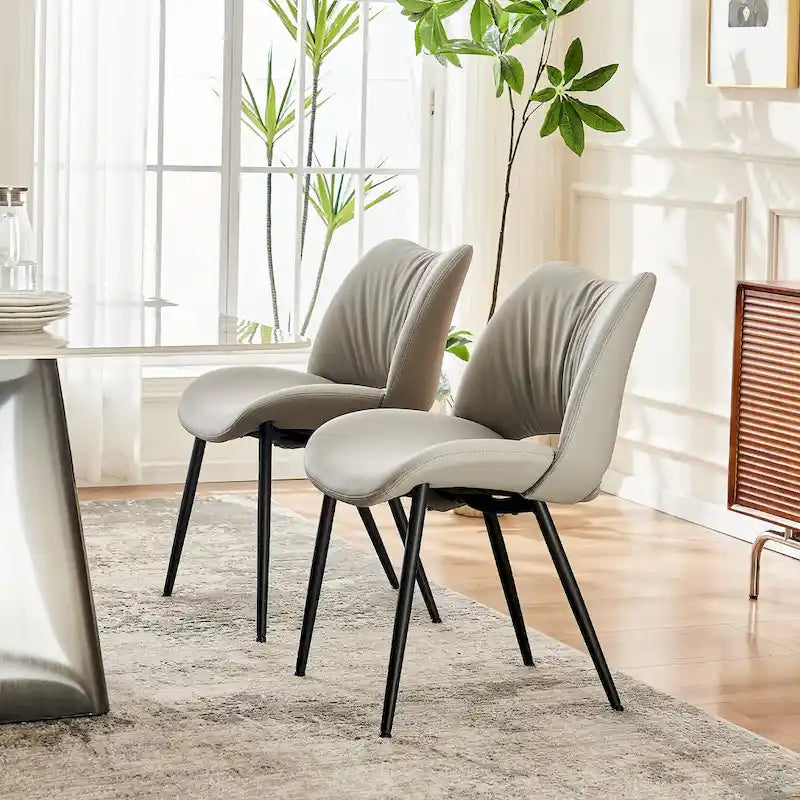 Chaises de cuisine modernes pour salle à manger, lot de 2, supportent jusqu'à 136 kg