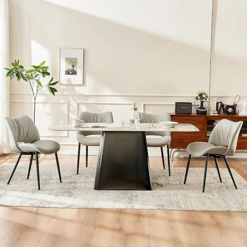 Chaises de cuisine modernes pour salle à manger, lot de 2, supportent jusqu'à 136 kg