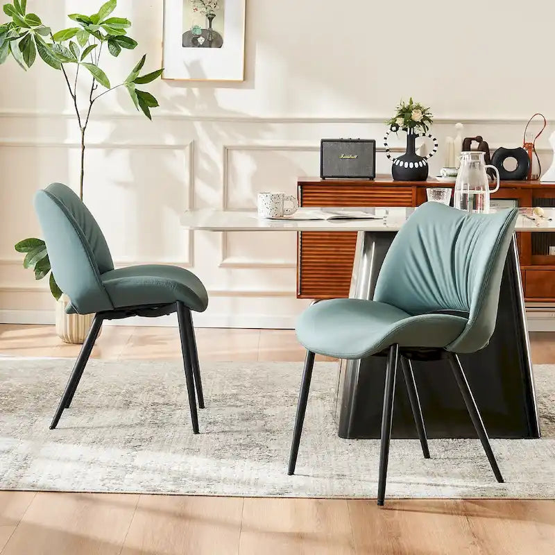 Chaises de cuisine modernes pour salle à manger, lot de 2, supportent jusqu'à 136 kg