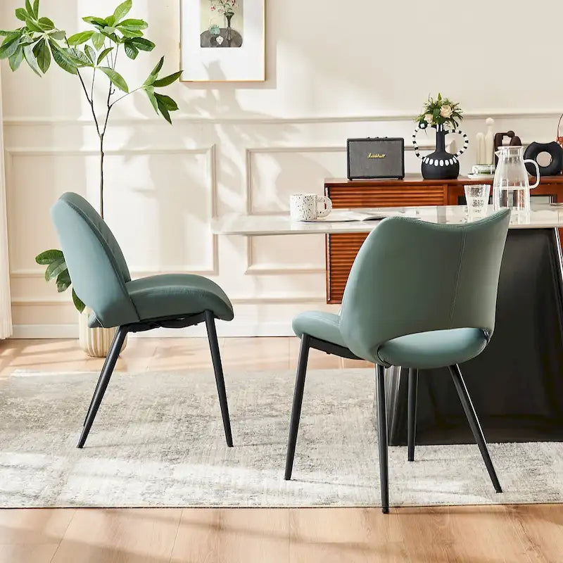 Chaises de cuisine modernes pour salle à manger, lot de 2, supportent jusqu'à 136 kg