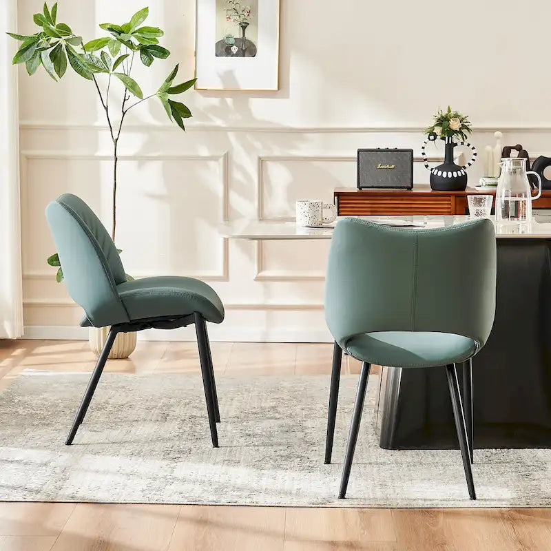 Chaises de cuisine modernes pour salle à manger, lot de 2, supportent jusqu'à 136 kg