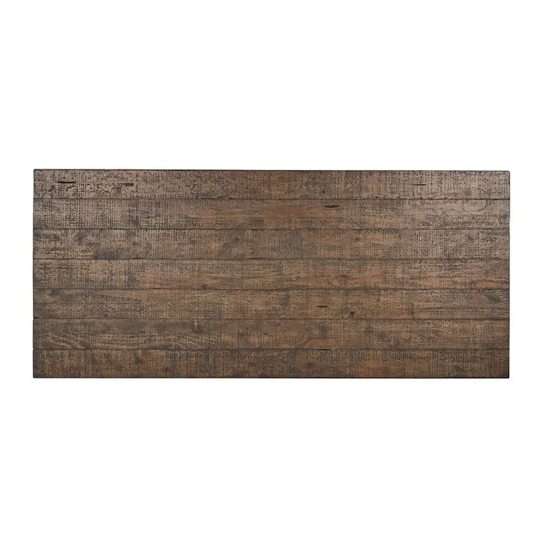 Table de salle à manger en bois recyclé et béton