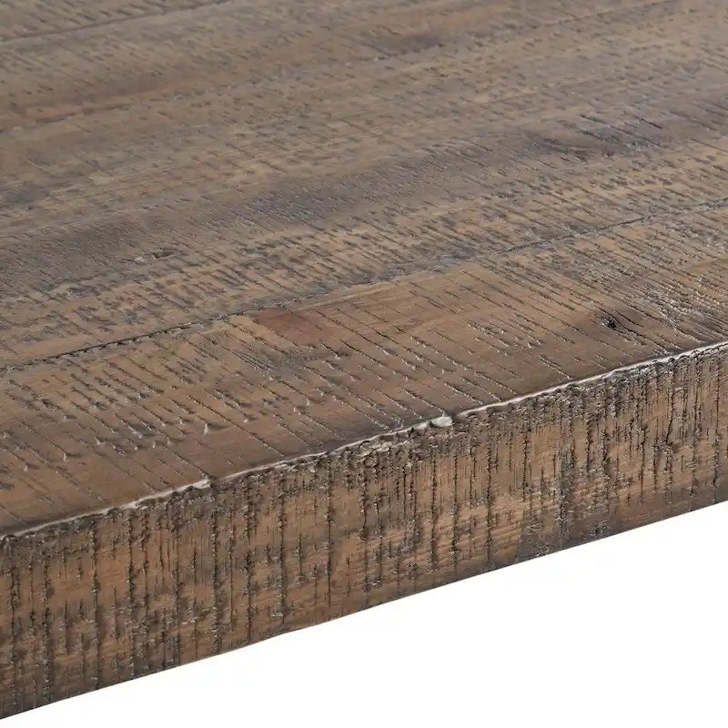 Table de salle à manger en bois recyclé et béton