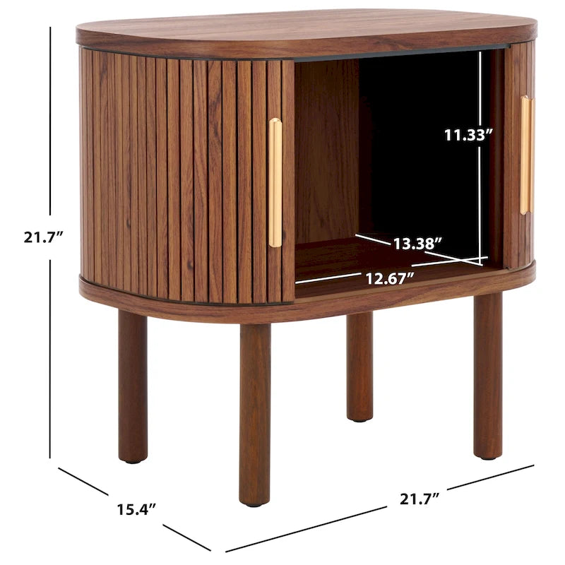 Table de chevet Home 2 à portes coulissantes