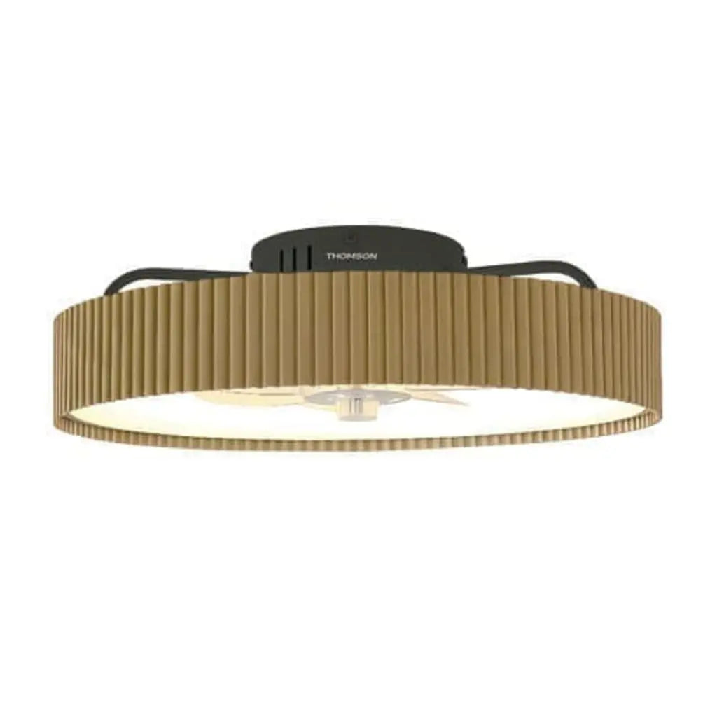 Ventilateur de plafond silencieux, 50 cm, avec éclairage LED intégré de 24 W