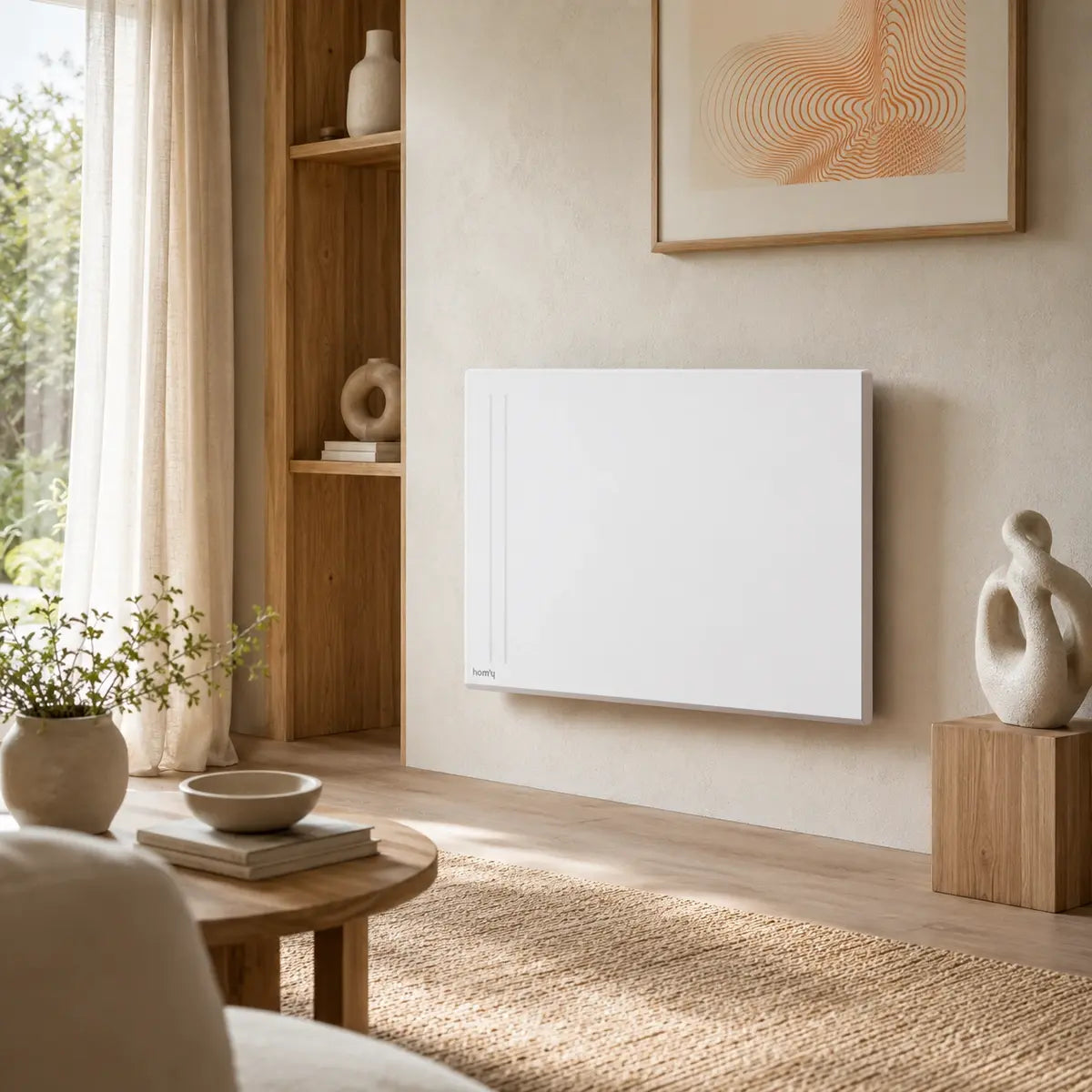 LISA - Radiateur électrique à double cœur en céramique et film chauffant