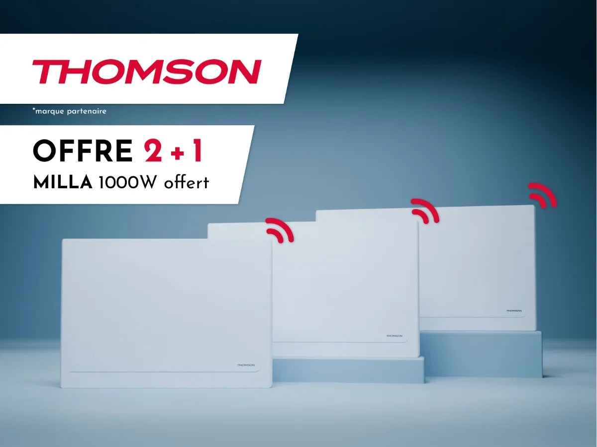 MILLA Ensemble de chauffage intelligent en céramique à 3 radiateurs - 1000 W, 1500 W et 2000 W