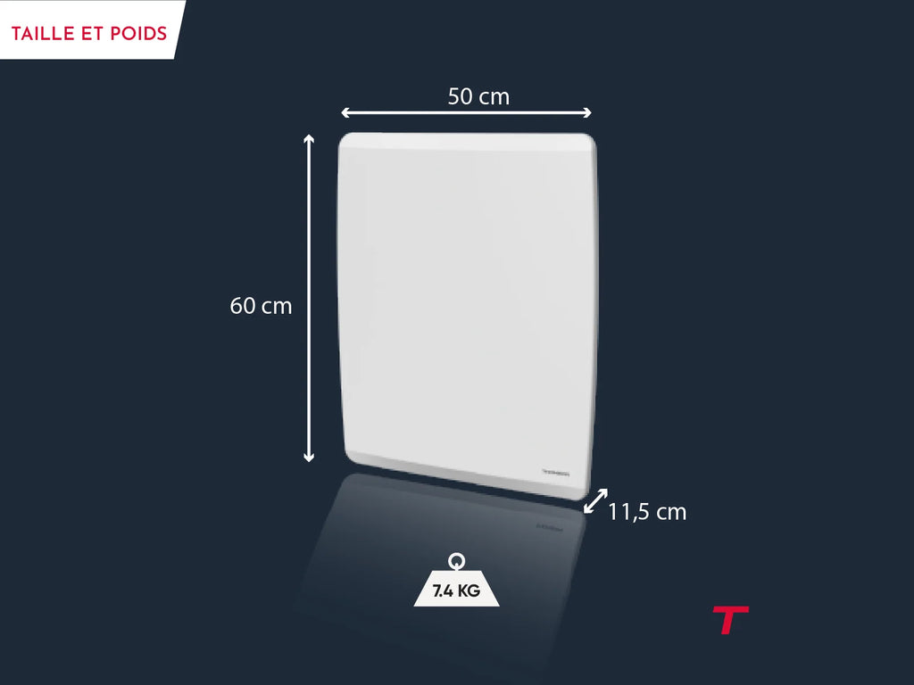 MOLY - Radiateur électrique intelligent à double cœur en céramique et film chauffant