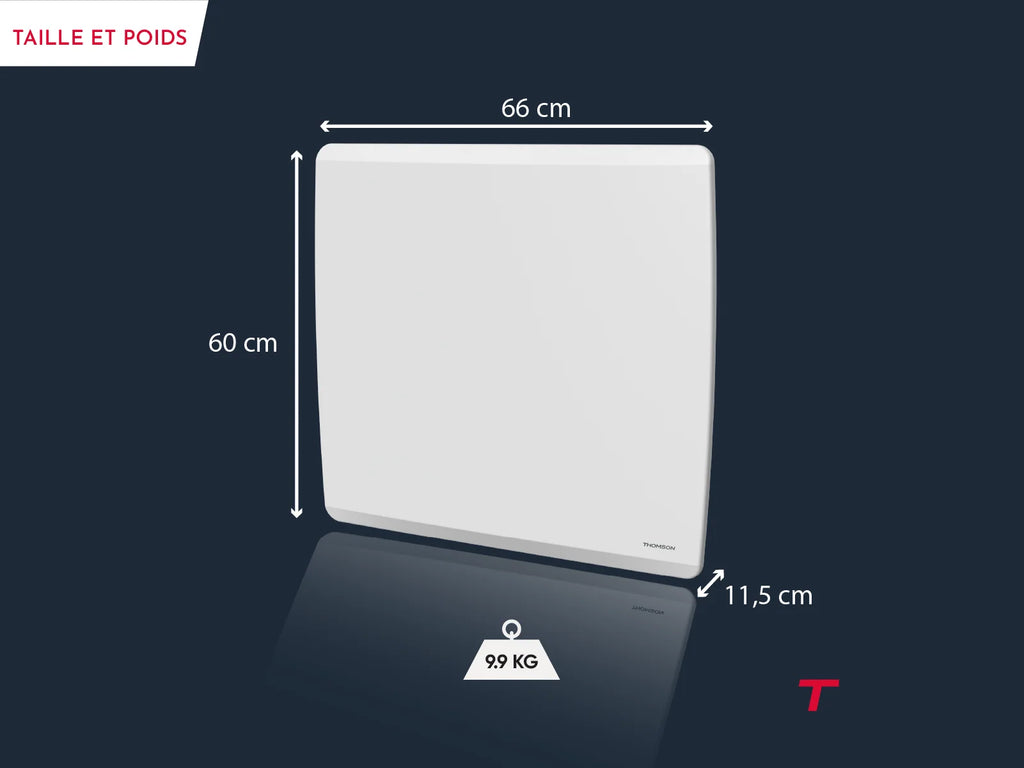 MOLY - Radiateur électrique intelligent à double cœur en céramique et film chauffant