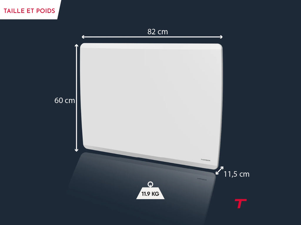 MOLY - Radiateur électrique intelligent à double cœur en céramique et film chauffant