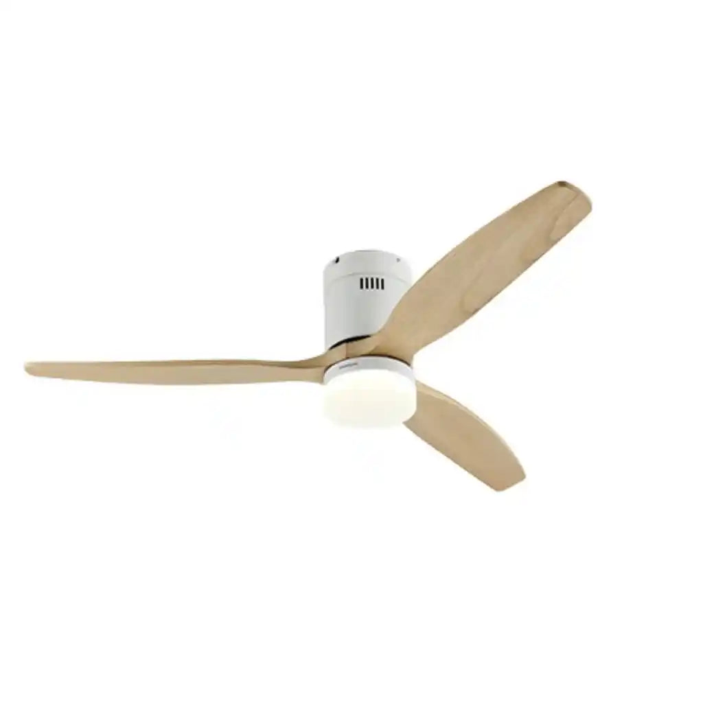 Ventilateur de plafond silencieux, 132 cm, moteur de 38 W avec éclairage LED intégré