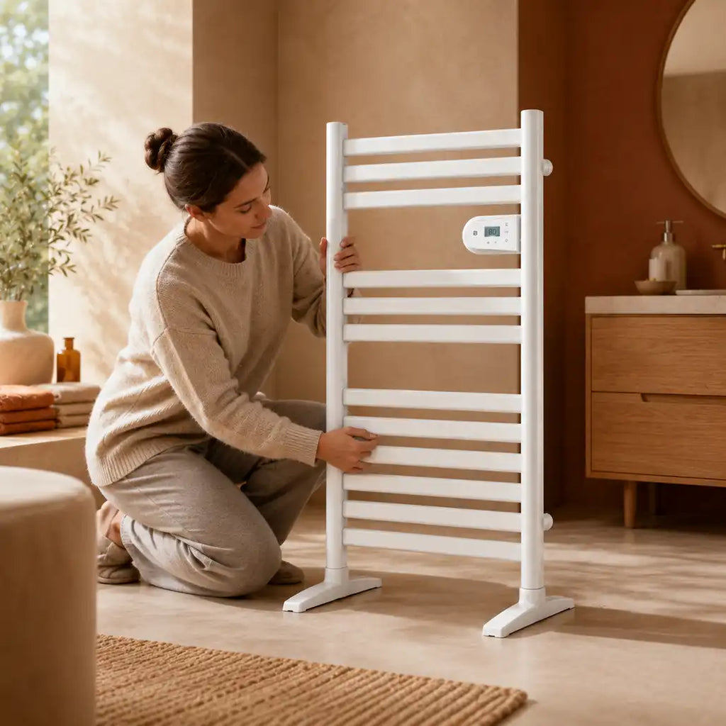 SORIA - Chauffe-serviettes intelligent sur pied sec-thermique