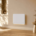 STELLINA - Radiateur électrique à inertie en céramique avec détecteur de présence, thermostat remplaçable et LED intégrées