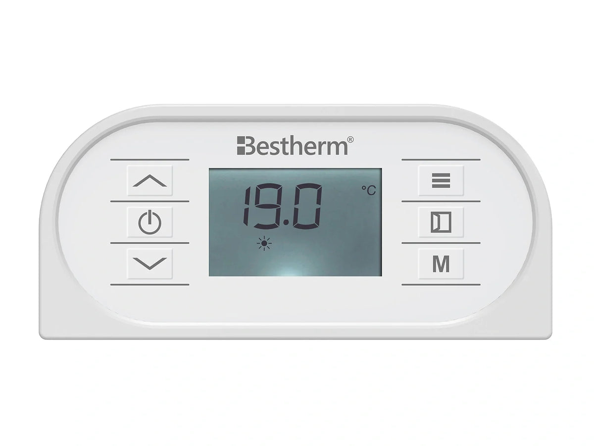 ALMEA - Radiateur double cœur en fonte avec film chauffant et thermostat remplaçable